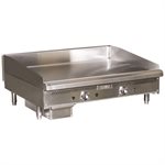 Griddle, Heavy Duty, Natural Gas, 2 Thermostat Controls, 24"