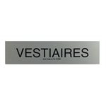 Signe ''Vestiaires'' 5 x 20cm, Gris