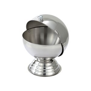 Roll-Top Sugar Bowl 20oz. , Stainless Steel