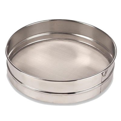 Sieve, Stainless Steel Rim w/ Mesh, 10" Diameter