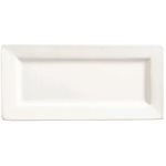 Assiette Rectangulaire 11 x 5 po, Porcelaine Blanche