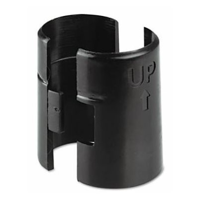 BLACK POST SLEEVES/CLIPS (PK OF 4)