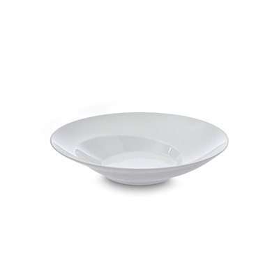 Round Spiral Pasta Plate 10.4" , White