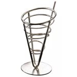 Panier A Frites Conique en Acier Inox - 13 x 23cm