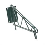 Support mural simple en époxy vert de 24" pour étagères TGES-24XX (ensemble de 2)