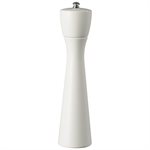 Pepper Mill, Wooden, White, 11" Height, "Tronco"