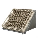 63" x 22" stainless steel wall dishrack with right drain