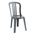 Chair, Miami Bistro Side chair, Charcoal Varnish