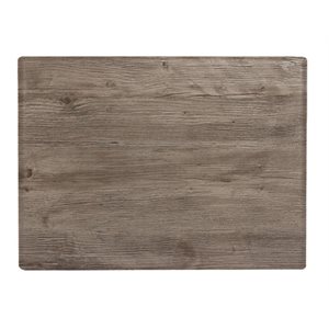 OUTDOOR MELAMINE TABLE TOP AGED OAK, 24" X 32" 