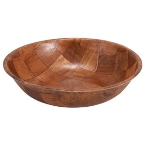 WOODEN SALAD BOWL 16"