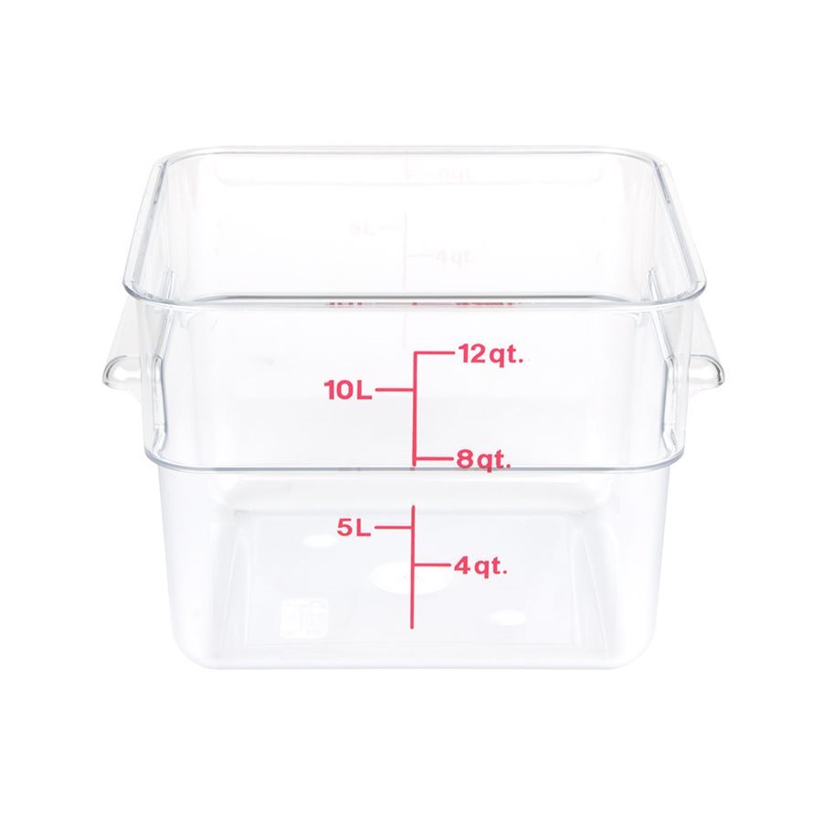 Boîte de Rangement, Cambro 12SFSCW135 12 Qt. Claire