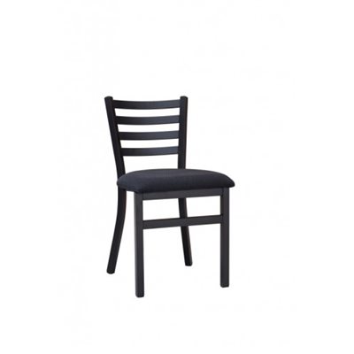 Chair, 32"H X 17"W, Seat at 19"H, Black Steel Frame