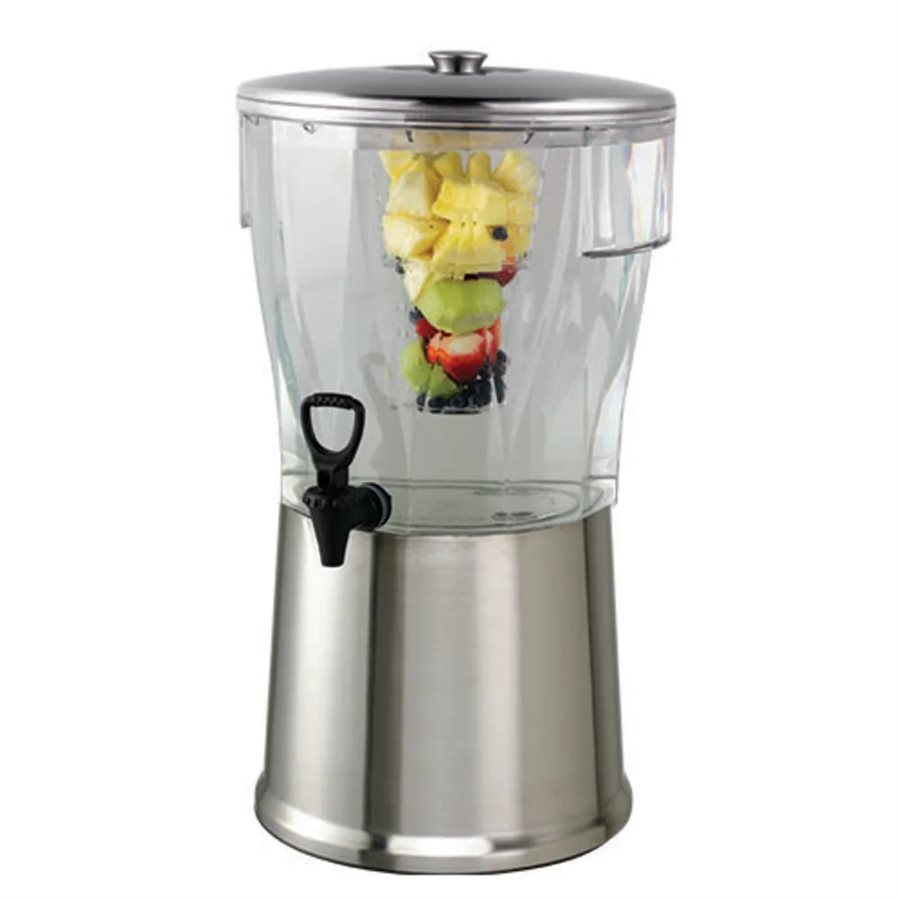 Juice/Beverage Dispenser 5 Gallons , Stainless Base, With Infuser and Ice Tube Juice/Beverage Dispenser 5 Gallons , Stainless Base, With Infuser and Ice Tube