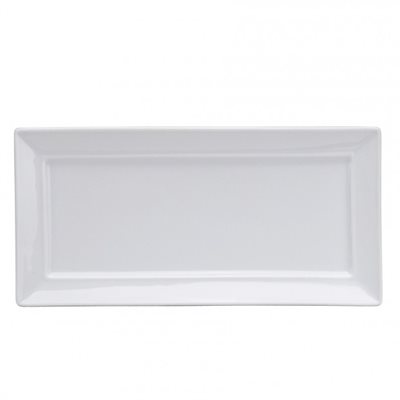 Assiette Rectangulaire, "Buffalo Bright White", 27 X 13.5 CM, 2Dz