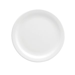 Assiette Ronde, Bord Réduit, "Buffalo Bright White", Dia 18.5CM, 3Dz