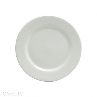 Assiette Ronde, Bord Étendu, "Buffalo Bright White", Dia 15.9CM, 3Dz