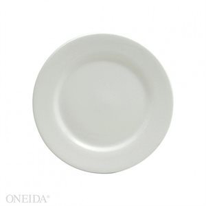 Assiette Ronde, Bord Étendu, "Buffalo Bright White", Dia 15.9CM, 3Dz