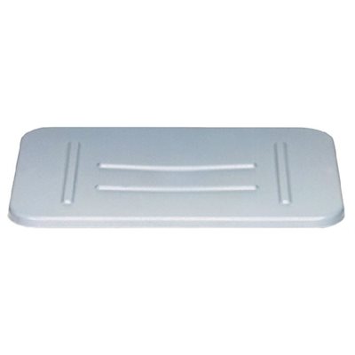 Container Lid, Rectangular, Gray