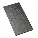 "Faux" Slate Platter (Melamine), 18 X 8.5" (45.7 X 21.6 CM), Black