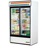 Refrigerator/Fridge, Sliding Doors, White, 47 X 29.5 X 78.25"