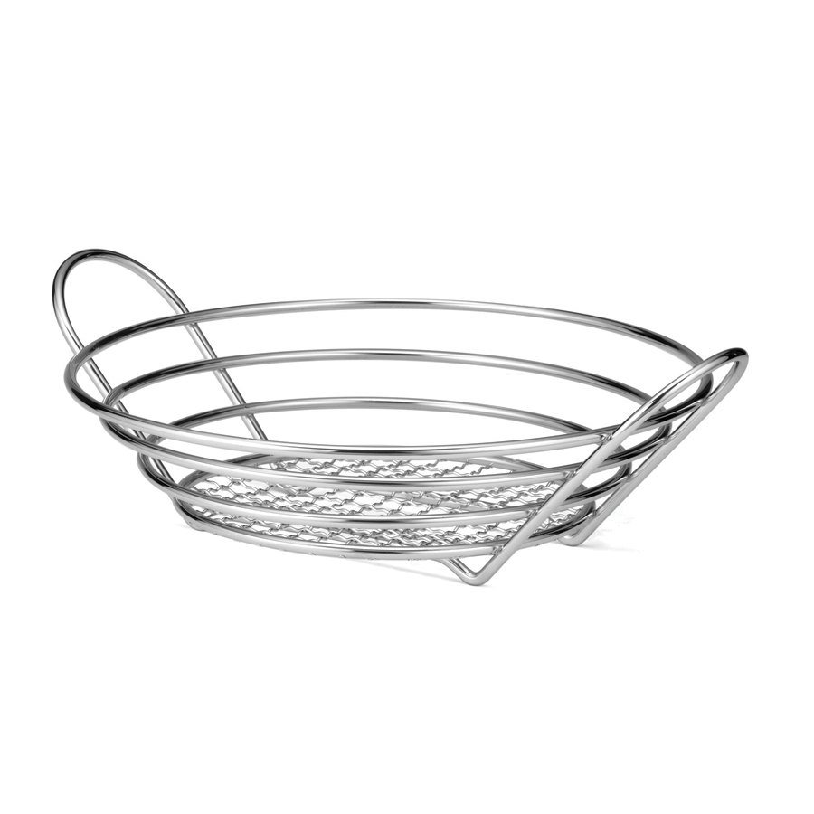 Basket, Chrome Plated, Round, 12" Diameter