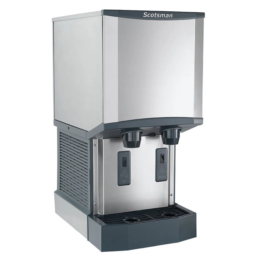 Machine A Glace Et Distributeur A Eau 260 lbs. de Comptoir Refroidi A L'air , Stockage 12 lbs. , Remplissage des Gobelets, 115V