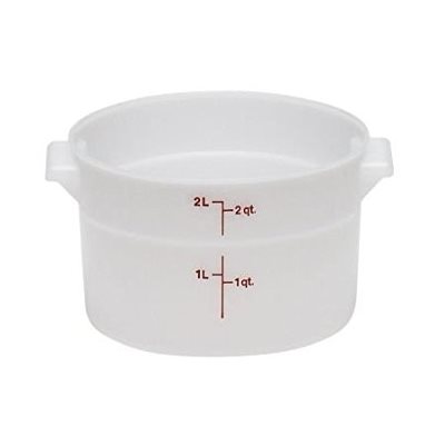 Cambro RFS2148 2 Qt. Round Food Storage Container - White