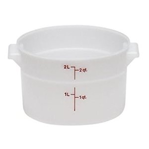 Cambro RFS2148 2 Qt. Round Food Storage Container - White