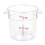 Boîte de Rangement Ronde, Cambro RFSCW1135 1 Qt. Claire