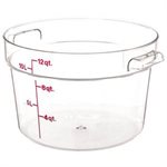 Boîte de Rangement Ronde, Cambro RFSCW12135 12 Qt. Claire