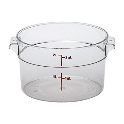 Boîte de Rangement Ronde, Cambro RFSCW2135 2 Qt. Claire