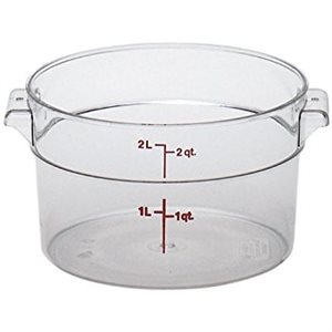 Boîte de Rangement Ronde, Cambro RFSCW2135 2 Qt. Claire