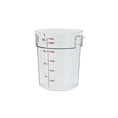 Cambro RFSCW22135 22 Qt. Round Food Storage Container - Clear