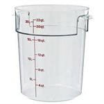 Boîte de Rangement Ronde, Cambro RFSCW22135 22 Qt. Claire