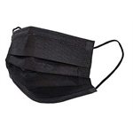 DISPOSABLE MASK 3 PLY BLACK PK/50