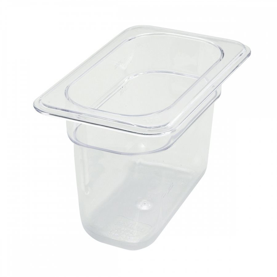 FOOD PAN 1/9 size X 6" - CLEAR FOOD PAN 1/9 size X 6" - CLEAR