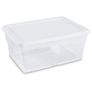 CLEAR STORAGE BOX 16QT