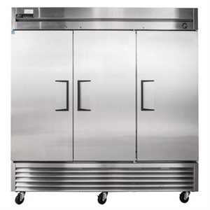 Refrigerator, 3 Swing Doors, Stainless Steel, 78 X 29.5 X 79.25"